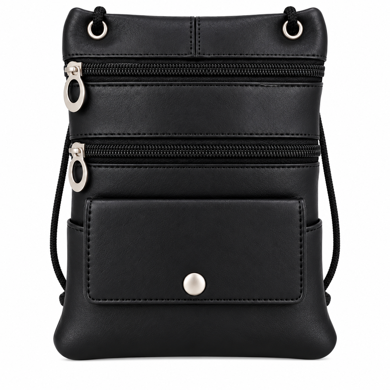 (image for) 905 Black Leather/Pu Crossbag (New)